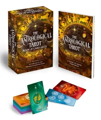 Cartea și pachetul de cărți de tarot astrologic: Include un pachet de 78 de cărți și o carte ilustrată de 128 de pagini - The Astrological Tarot Book & Card Deck: Includes a 78-Card Deck and a 128-Page Illustrated Book