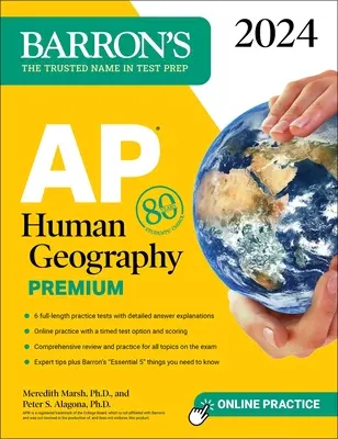 AP Human Geography Premium, 2024: 6 teste practice + revizuire cuprinzătoare + practică online - AP Human Geography Premium, 2024: 6 Practice Tests + Comprehensive Review + Online Practice