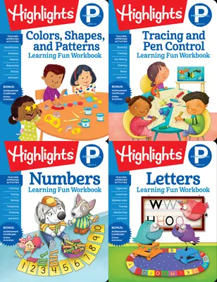 Pachet de cărți de învățare pentru preșcolari Highlights - Highlights Preschool Learning Workbook Pack