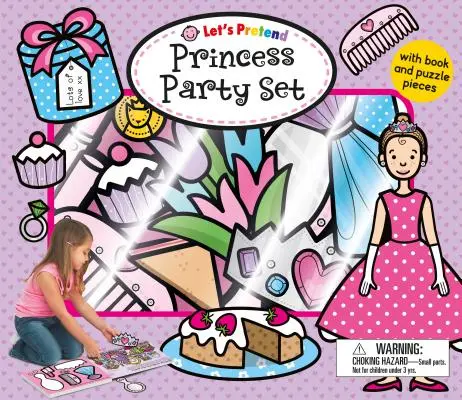 Let's Pretend Princess Party Set: Cu carte și piese de puzzle [Cu 15 piese de joacă] - Let's Pretend Princess Party Set: With Book and Puzzle Pieces [With 15 Play Pieces]
