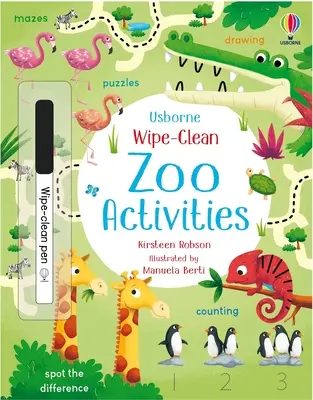 Activități de curățat grădina zoologică - Wipe-Clean Zoo Activities