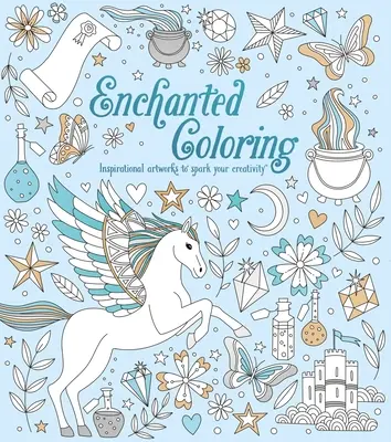 Colorare fermecată: Opere de artă inspiraționale pentru a-ți stimula creativitatea - Enchanted Coloring: Inspirational Artworks to Spark Your Creativity