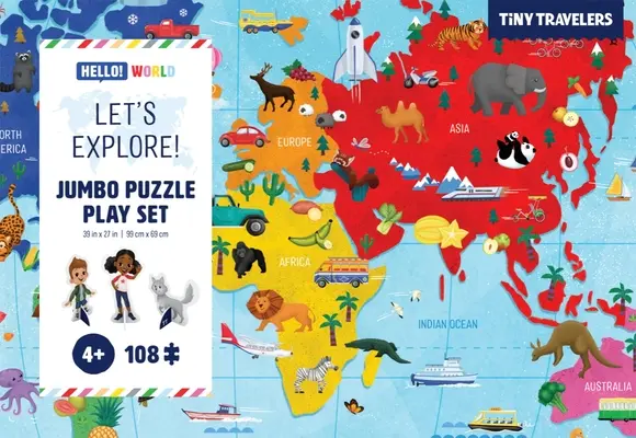 Set de joacă Jumbo Puzzle: Să explorăm! - Jumbo Puzzle Play Set: Let's Explore!