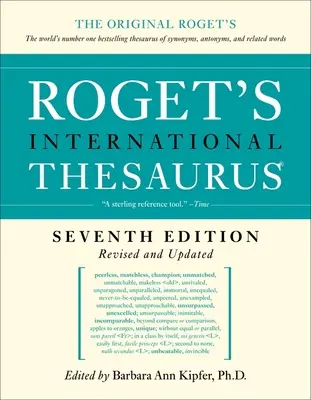 Roget's International Thesaurus, ediția a 7-a - Roget's International Thesaurus, 7th Edition