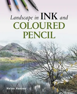 Peisaje în cerneală și creion colorat - Landscape in Ink and Coloured Pencil