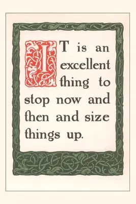 Jurnalul Vintage Stop and Size Things Up - Vintage Journal Stop and Size Things Up