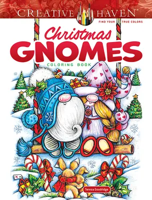 Carte de colorat Creative Haven Gnomii de Crăciun - Creative Haven Christmas Gnomes Coloring Book