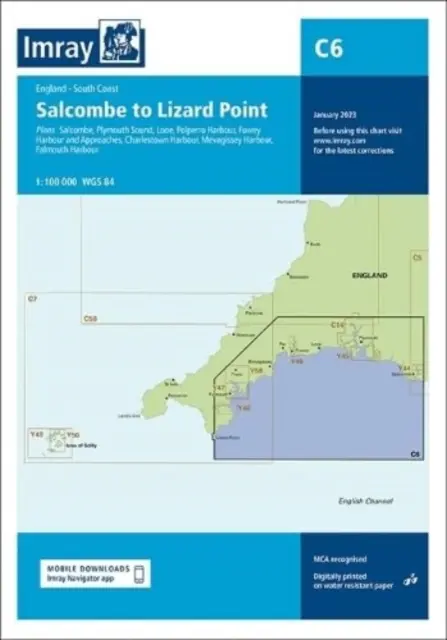 Imray Chart C6 - De la Salcombe la Lizard Point - Imray Chart C6 - Salcombe to Lizard Point