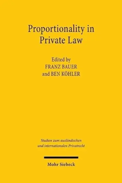 Proporționalitatea în dreptul privat - Proportionality in Private Law