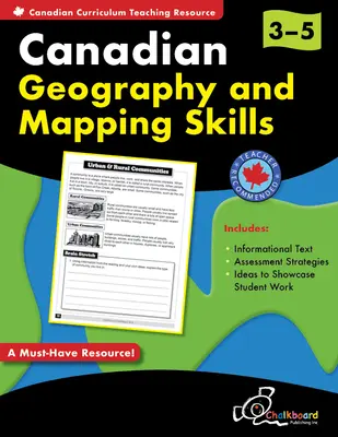 Geografie canadiană și abilități de cartografiere Gradele 3-5 - Canadian Geography and Mapping Skills Grades 3-5