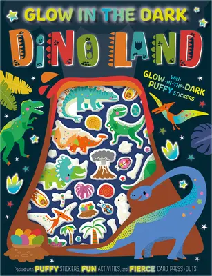 Carte de activități Dino Land care strălucește în întuneric - Glow in the Dark Dino Land Activity Book