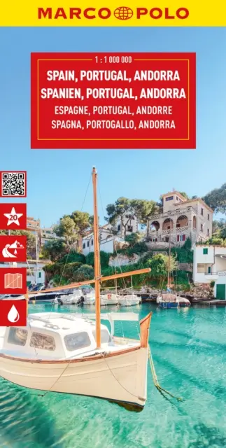 Spania/Portugalia Harta Marco Polo - Spain/Portugal Marco Polo Map
