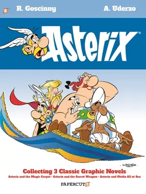 Asterix Omnibus Vol. 10: Colecționează Asterix și covorul magic, Asterix și arma secretă și Asterix și Obelix toți pe mare - Asterix Omnibus Vol. 10: Collecting Asterix and the Magic Carpet, Asterix and the Secret Weapon, and Asterix and Obelix All at Sea