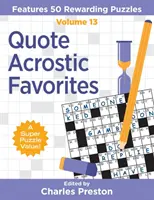 Quote Acrostic Favorite: Caracteristici 50 Rewarding Puzzles - Quote Acrostic Favorites: Features 50 Rewarding Puzzles