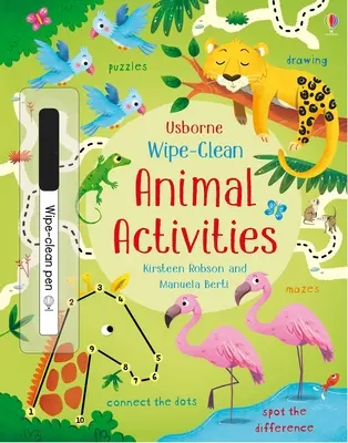 Activități cu animale de șters - Wipe-Clean Animal Activities