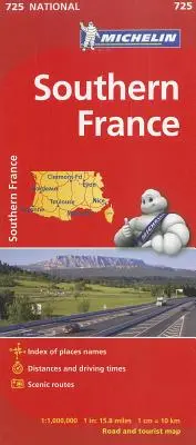 Sudul Franței - Hartă națională Michelin 725 - Southern France - Michelin National Map 725