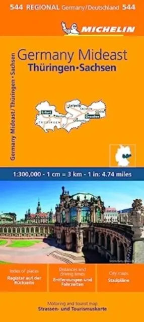 Germania: Mideast Map 544 - Germany Mideast Map 544
