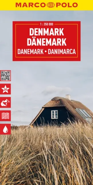Danemarca Harta Marco Polo - Denmark Marco Polo Map