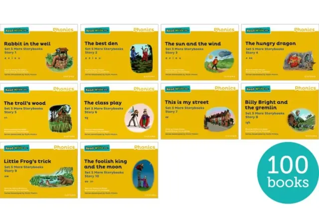 Read Write Inc. Phonics: Yellow Set 5 More Storybooks (pachet de 100) - Read Write Inc. Phonics: Yellow Set 5 More Storybooks (Pack of 100)