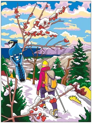 Creative Haven Charming Wintertime Scenes Color by Number
