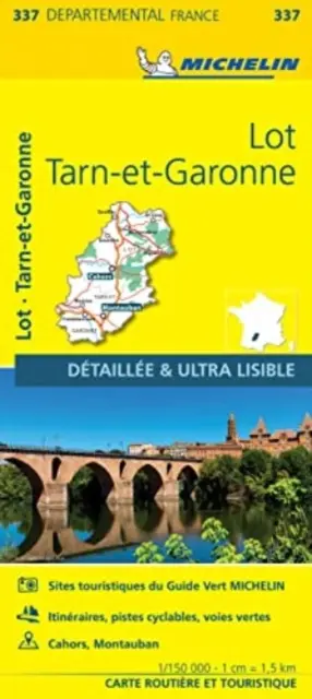 Lot, Tarn-et-Garonne - Hartă locală Michelin 337 - Lot, Tarn-et-Garonne - Michelin Local Map 337