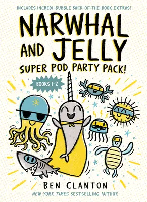 Narwhal și Jelly: Super Pod Party Pack! (cărțile 1 și 2 în format paperback) - Narwhal and Jelly: Super Pod Party Pack! (Paperback Books 1 & 2)