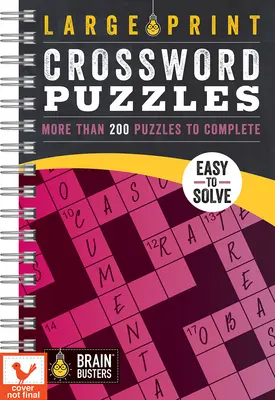 Cuvinte încrucișate cu tipar mare roz: Peste 200 de puzzle-uri de completat - Large Print Crossword Puzzles Pink: Over 200 Puzzles to Complete