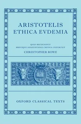 Etica eudemiană a lui Aristotel - Aristotle's Eudemian Ethics