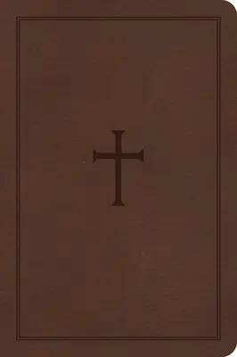 Biblie de referință compactă CSB cu tiraj mare, maro Leathertouch - CSB Large Print Compact Reference Bible, Brown Leathertouch