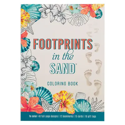 Cartea de colorat Christian Art Gifts, Cartea de colorat Amprente în nisip - Christian Art Gifts Coloring Book, Footprints in the Sand Coloring Book