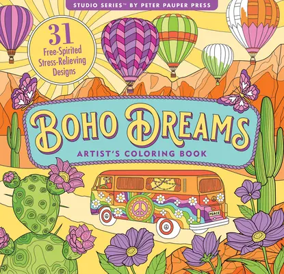 Cartea de colorat pentru adulți Boho Dreams - Boho Dreams Adult Coloring Book