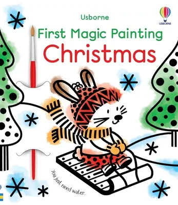 Prima pictură magică de Crăciun: O carte de vacanță de Crăciun pentru copii - First Magic Painting Christmas: A Christmas Holiday Book for Kids