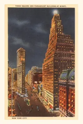Vintage Journal Night, Times Square, New York City