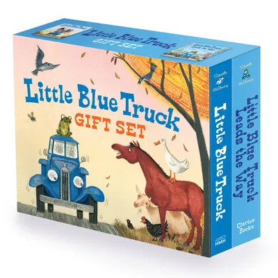 Set cadou cu 2 cărți Little Blue Truck: Little Blue Truck Board Book, Little Blue Truck Leads the Way Board Book - Little Blue Truck 2-Book Gift Set: Little Blue Truck Board Book, Little Blue Truck Leads the Way Board Book