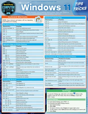 Microsoft Windows 11 - Sfaturi și trucuri: Quickstudy Laminated Computer Reference Guide - Microsoft Windows 11 - Tips & Tricks: Quickstudy Laminated Computer Reference Guide