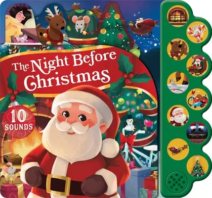 Noaptea dinaintea Crăciunului Carte cu 10 butoane sonore - The Night Before Christmas 10-Button Sound Book