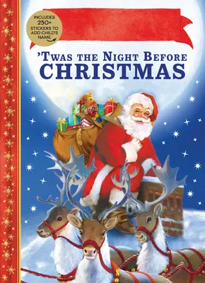 'Twas the Night Before Christmas Carte personalizată cu autocolante - 'Twas the Night Before Christmas Personalized Book with Stickers