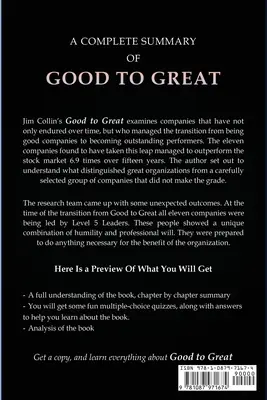 Rezumat al cărții Good to Great - Summary of Good to Great