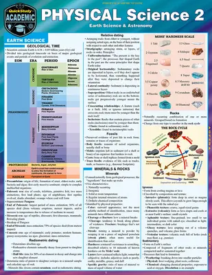 Științe fizice 2 - Astronomie și Știința Pământului: Quickstudy Laminated Reference & Study Guide - Physical Science 2 - Astronomy & Earth Science: Quickstudy Laminated Reference & Study Guide