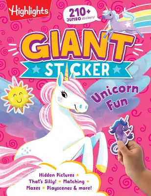 Unicorn cu autocolante uriașe Fun - Giant Sticker Unicorn Fun