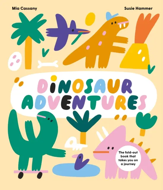 Dinosaur Adventures - Cartea pliabilă care te poartă într-o călătorie - Dinosaur Adventures - The fold-out book that takes you on a journey