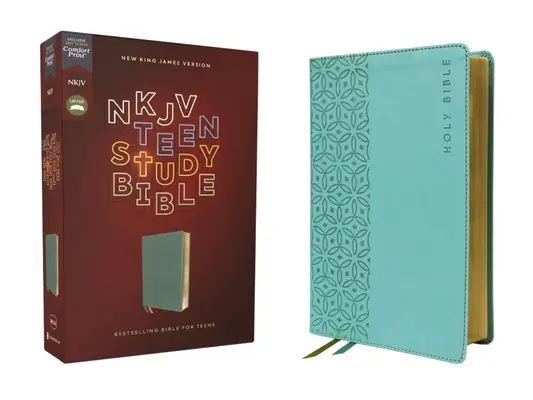 Nkjv, Biblia de studiu pentru adolescenți, Leathersoft, Teal, Comfort Print - Nkjv, Teen Study Bible, Leathersoft, Teal, Comfort Print