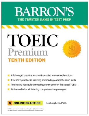 Toeic Premium: 6 teste practice + audio online, ediția a zecea - Toeic Premium: 6 Practice Tests + Online Audio, Tenth Edition