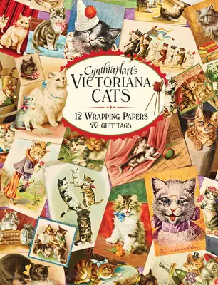 Cynthia Hart's Victoriana Cats: 12 hârtii de împachetat și etichete de cadou - Cynthia Hart's Victoriana Cats: 12 Wrapping Papers and Gift Tags