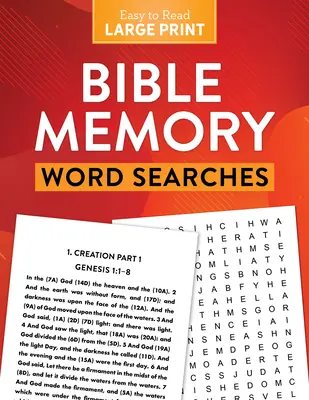 Căutări de cuvinte pentru memorarea Bibliei Tipar mare - Bible Memory Word Searches Large Print