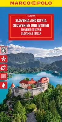 Slovenia și Istria Harta Marco Polo - Slovenia and Istria Marco Polo Map
