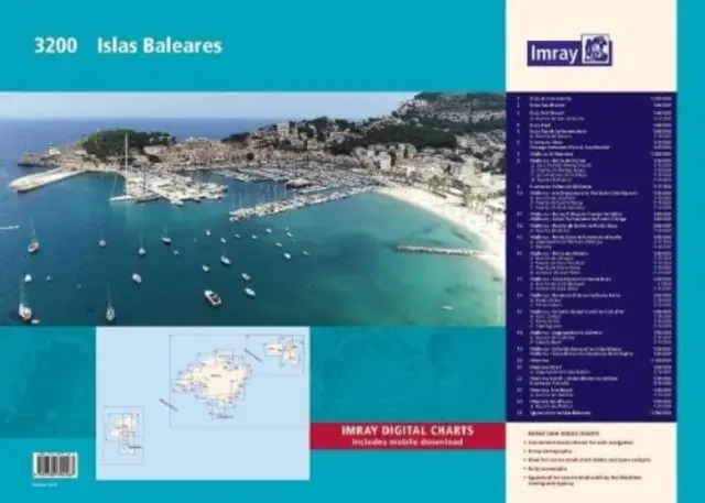 Pachet de hărți Imray 3200 - Islas Baleares Wiro Bound - Imray Chart Pack 3200 - Islas Baleares Wiro Bound