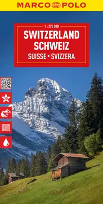 Elveția Harta Marco Polo - Switzerland Marco Polo Map