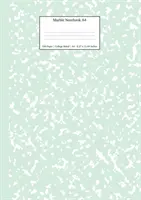 Caiet de marmură A4: Jurnal cu linie de colegiu verde mentă - Marble Notebook A4: Mint Green College Ruled Journal