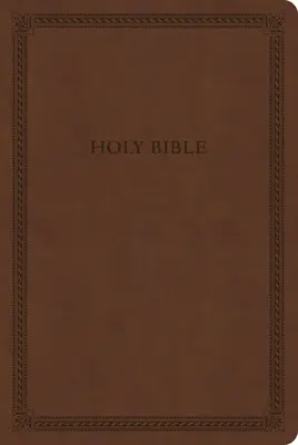 Biblie CSB cu tipar mare și format subțire, maro Leathertouch, ediție Value - CSB Large Print Thinline Bible, Brown Leathertouch, Value Edition